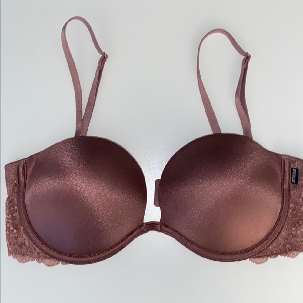 BRAND NEW PINK! 32D Date Plunge Push Up Bra